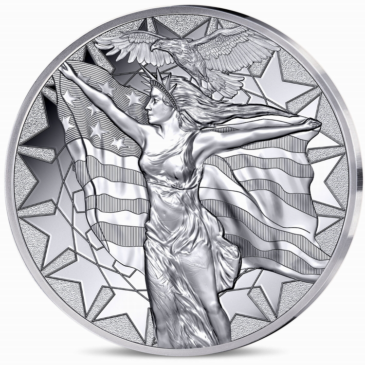 France_2024_USA_Lady_Liberty_with_American_Flag_and_John_Mercanti_Sower_Walking_Liberty_Semeuse_20_Euro_1_Troy_Ounce_Pure_Silver_HIGH_RELIEF_Proof