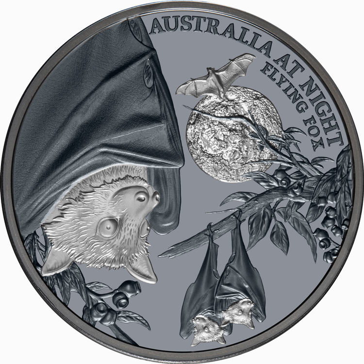 Niue_2023_Australia_at_Night_Flying_Fox_$1_1_Troy_Ounce_Pure_Silver_Black_Proof