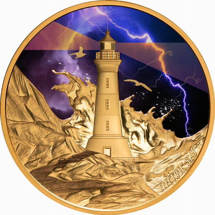 Niue_2024_Electric_Sky_Lightning_Storm_at_Sea_$100_1_Troy_Ounce_Pure_Gold_Proof_with_Color_MINTAGE_99
