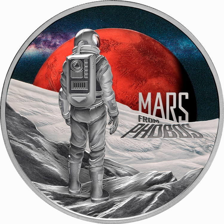 Niue_2024_Mars_from_Moon_Phobos_$1_1_Troy_Oz_Pure_Silver_Proof_with_Color_MINTAGE_999