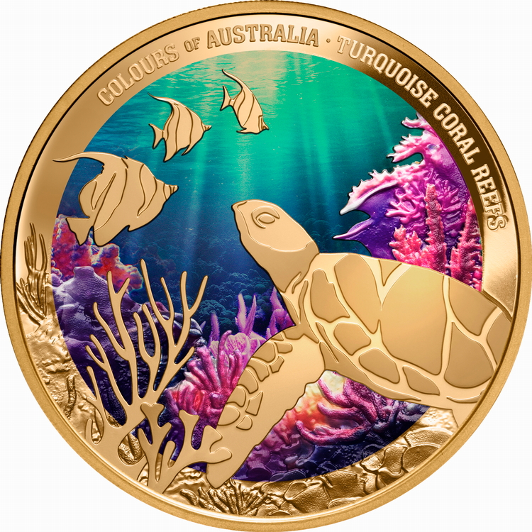 Niue_2025_Colors_of_Australia_2_Turquoise_Coral_Great_Barrier_Reefs_$100_1_Troy_Ounce_Pure_Gold_Proof_with_Color_MINTAGE_99