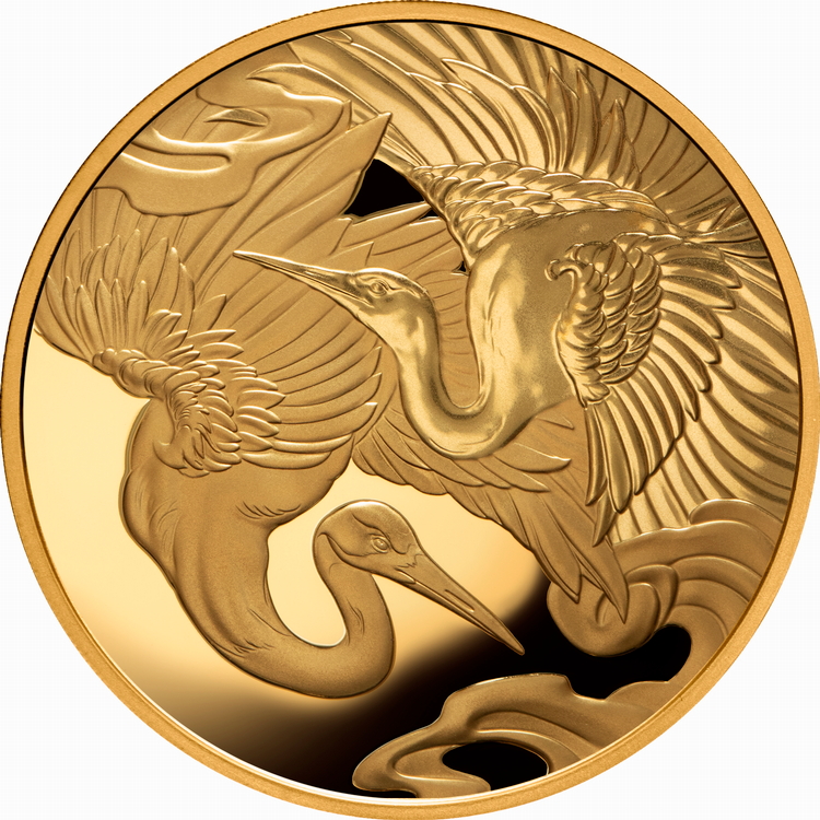 Niue_2025_Cranes_Longevity_and_Harmony_$100_1_Troy_Ounce_Pure_Gold_Proof_MINTAGE_50