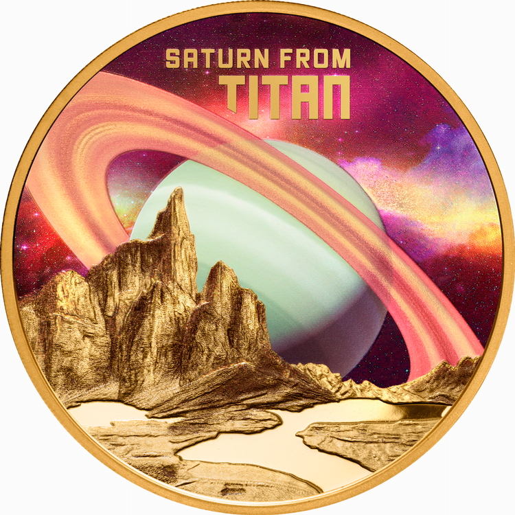 Niue_2025_Saturn_from_Moon_Titan_$100_1_Troy_Oz_Pure_Gold_Proof_with_Color_MINTAGE_99