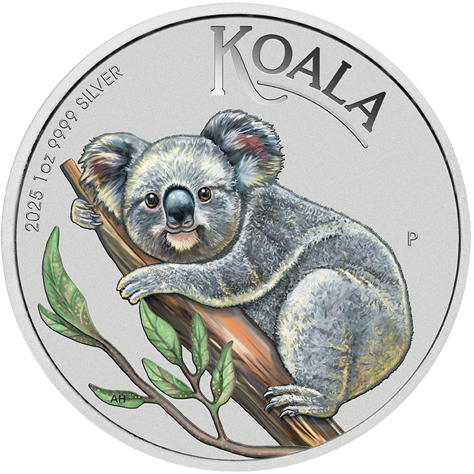 Australia_2025_Koala_ANDA_Brisbane_Money_Expo_Coin_Show_Special_$1_1_Troy_Ounce_Pure_Silver_Specimen_with_Color_in_Card_from_Perth_Mint