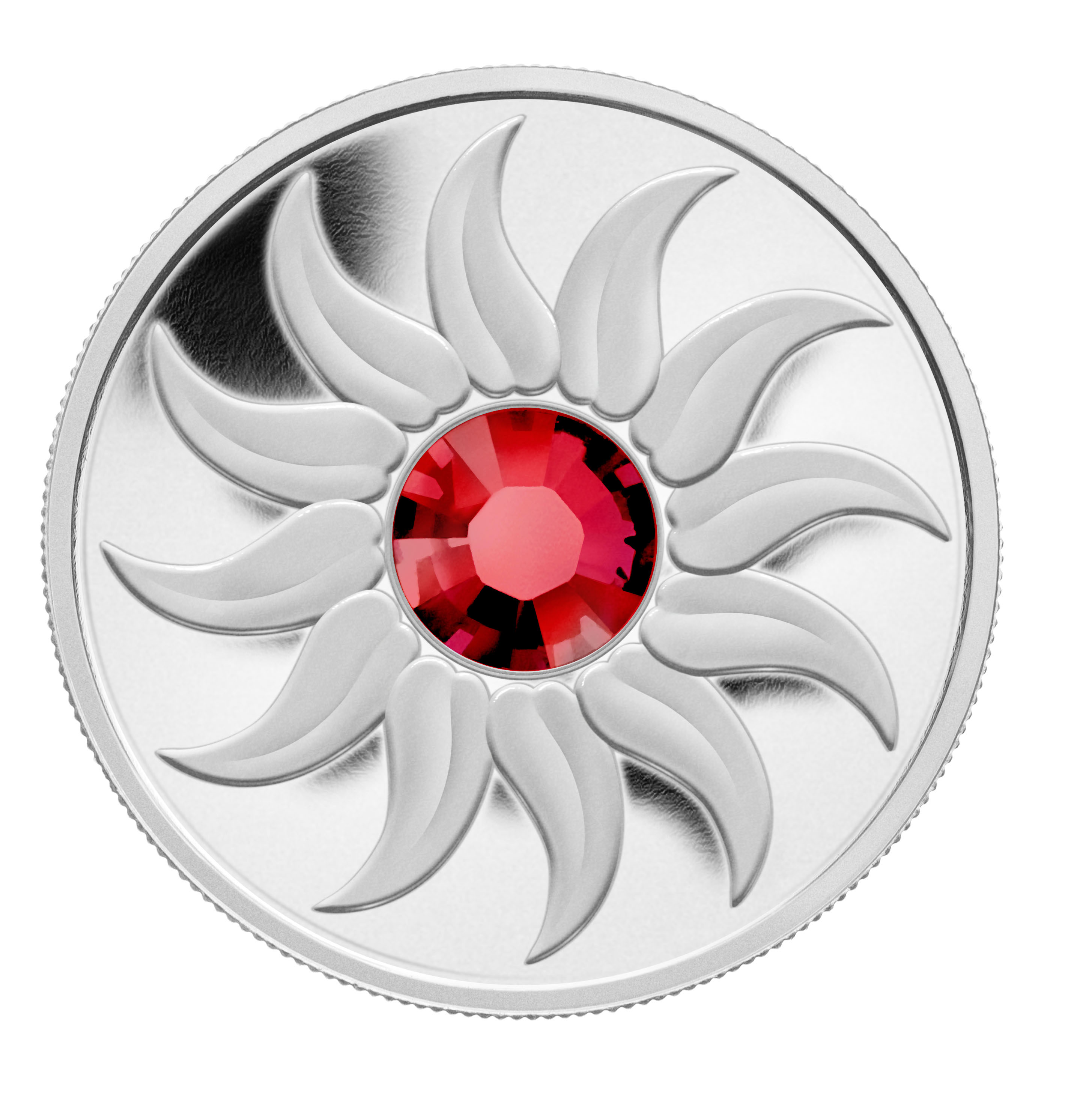 Canada_2011_July_Birthstone_3_Dollars_Pure_Silver_Ruby_Swarovski_Crystal