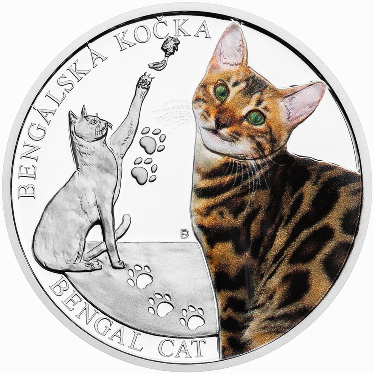 Niue_2025_Cat_Breeds_Bengal_Cat_$1_1_Troy_Oz_Pure_Silver_Proof_with_Color_MINTAGE_1000
