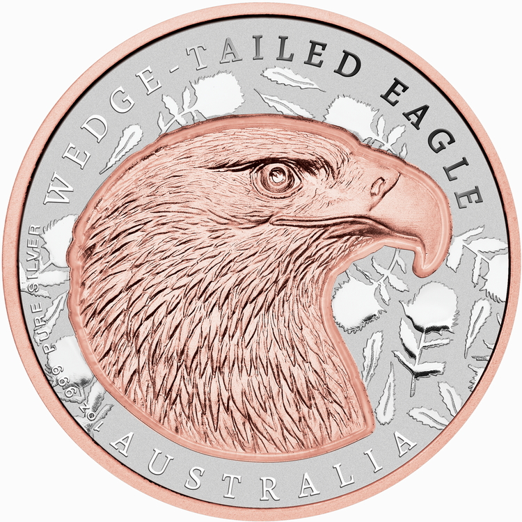Niue_2026_Native Impressions_2_Wedge_Tailed_Eagle_$2_1_Troy_Ounce_Pure_Silver_Proof_Super_Incused_Proof_with_Rose_Gold_Gilded_Plating_Mintage_1000 Niue_2026_Native Impressions_2_Wedge_Tailed_Eagle_$2_1_Troy_Ounce_Pure_Silver_Proof_Super_Incused_Proof_with_Rose_Gold_Gilded_Plating_Mintage_1000
