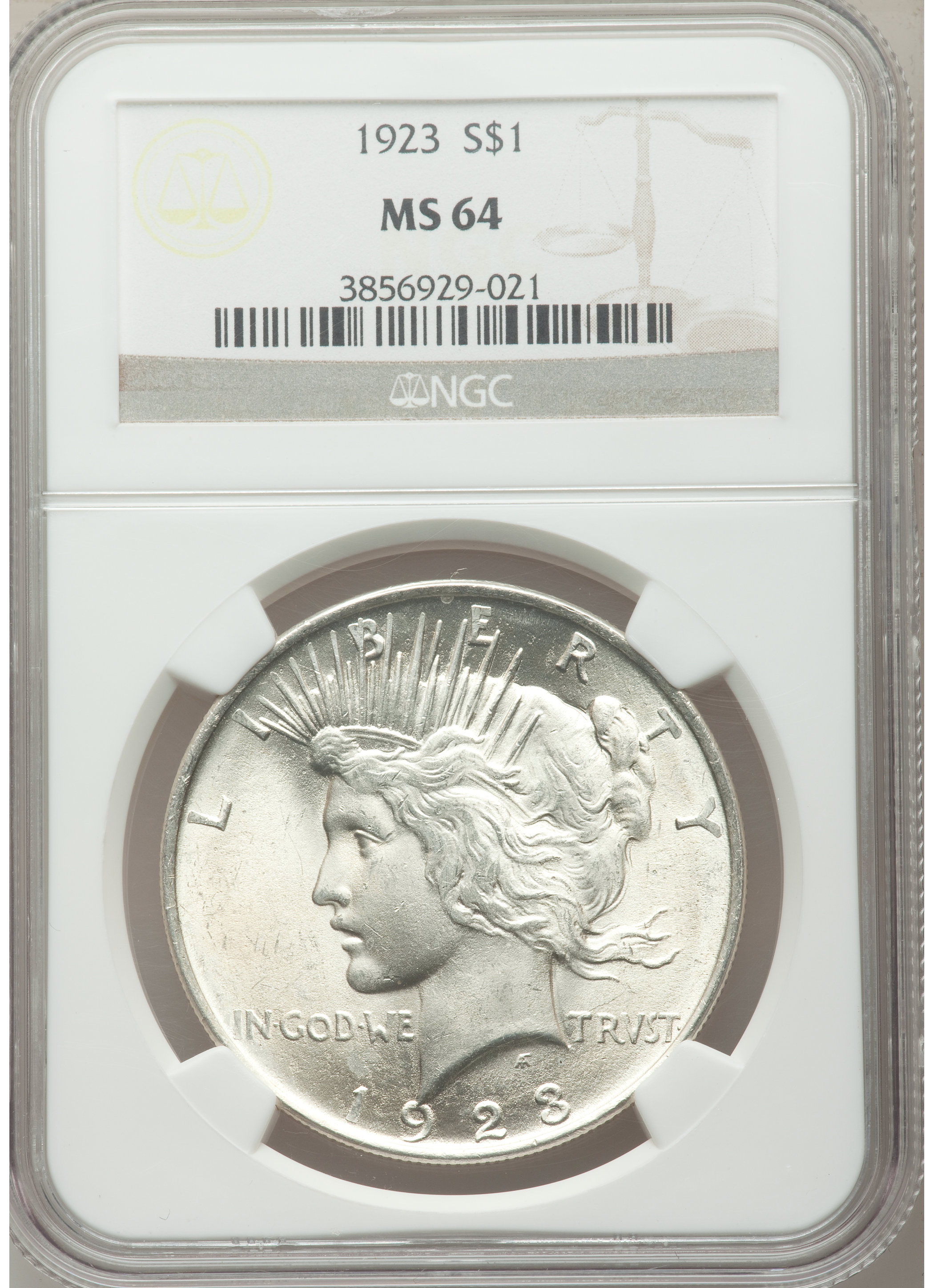 US_1923_Peace_Silver_$1_NGC_MS64
